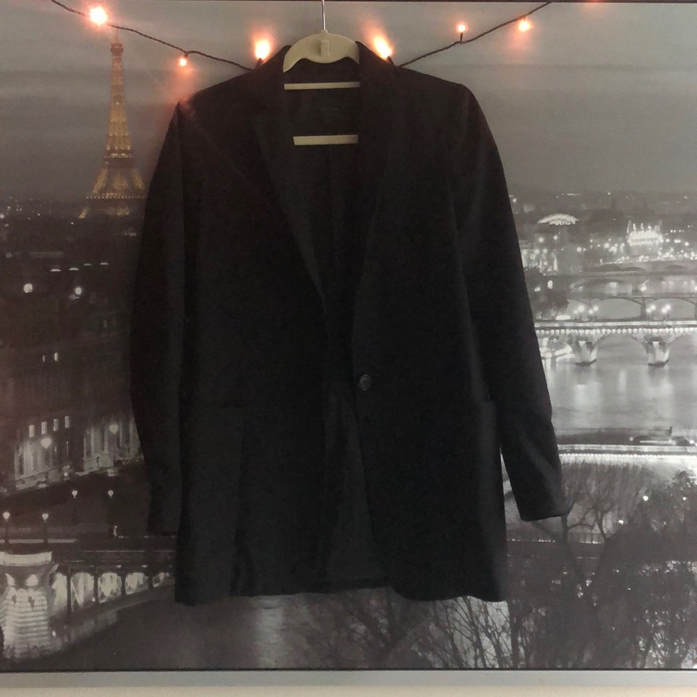 Single Button Wool Blazer